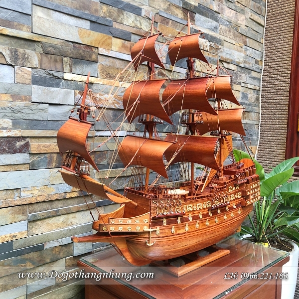 Thuyền gỗ Thuận Buồm Xuôi Gió Quà Tặng Chúc Mừng Lên Chức